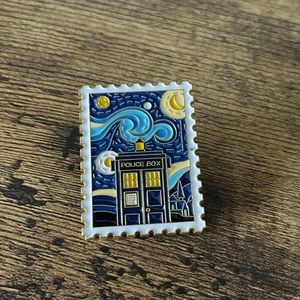 #2 Starry night broach pins enamel.